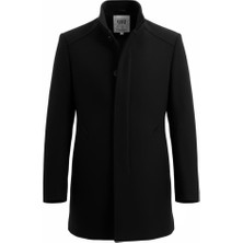 Uki Siyah Kaşe Hakim Yaka Kaban