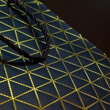 Pazarcan Mini Boy Siyah Gold Yaldızlı Karton Çanta