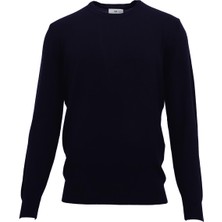 Uki Lacivert O Yaka Triko