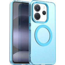 Dexmon Xiaomi Redmi Note 14 4g Uyumlu Kılıf Magsafe Mıknatıslı Mat Renkli Sert Pc – Kamera Koruma Çıkıntılı Silikon Kapak