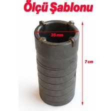 Badem10 Beton Buat Açma Pancı 35 mm Tesisat Elektrik Buat Delici Matkap Uyumlu Dayanıklı Endüstriyel Alet
