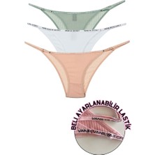 Vanilya Secret Pamuklu Beli Ayarlanır Kadın Külot 3'lü Paket