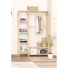 BRK Design Brk Desıgn Ahşap Açık Gardırop