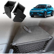 Ramm Byd Atto 3 Arka Bagaj Köşe Saklama Kutuları - Kapaklı - Siyah - 2 Adet Set