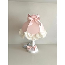 Luluavizem Patentli Elde Yıkanabilir Başlık Pudra Pembe Abajur Çocuk Bebek Genç Odası