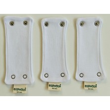 Ecowoco Organik Pamuk Body Uzatma Aparatı 2 Çıtçıtlı (8,5 Mm) 3 Adet