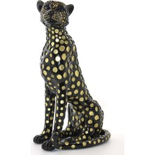 Erseyy Polyester Jaguar Figürü Dekoratif Hediyelik