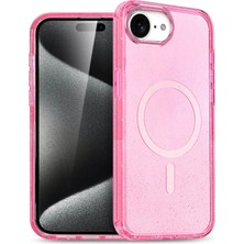 Lvsqvr Joko Apple Iphone 16E Star Magsafe Kapak - Pembe