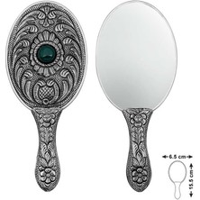 Erseyy Gümüş Akik Taşlı El Aynası