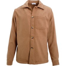 Uki Camel Comfort Fit Gömlek Ceket