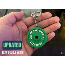 TriVox3D Ağırlık Plakası Anahtarlık (Renk Seçeneği Mevcuttur)