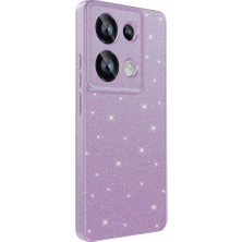 Ceponya Xiaomi Redmi Note 13 Pro 4g Kılıf Kamera Korumalı Simli Parıltılı Lüks Silikon