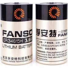 Starseven Fanso ER34615H 3.6V D Size Lithium Pil (Li-Socl2)