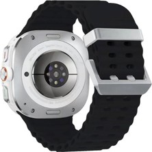 Starseven Watch 7 KR417 Rug Silikon Kordon - Siyah