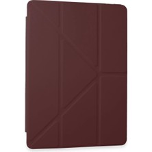 Starseven Galaxy Tab A9 Kılıf Kalemlikli Mars Tablet Kılıfı - Mürdüm
