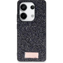 Starseven Onegif Redmi Note 13 4g Bright Simli Kapak - Siyah