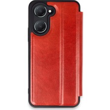 Starseven Y18 Kılıf Flip Cover - Kırmızı