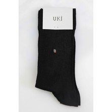 Uki Siyah Tekli Çorap