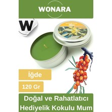 Wonara Özel Üretim Doğal Rahatlatıcı Hediyelik Ev Ofis Yoga Dekoratif Oda Kokusu Teneke Kutuda Kokulu Mum