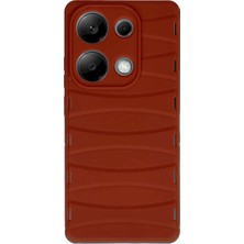 Starseven Redmi Note 13 4g Kılıf Bibercas Silikon Kapak - Kırmızı