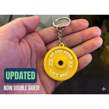 TriVox3D Ağırlık Plakası Anahtarlık (Renk Seçeneği Mevcuttur)