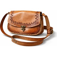 Matur Leather Vejetal Deri Omuz Çantası