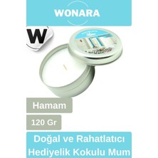 Wonara Özel Üretim Doğal Rahatlatıcı Hediyelik Ev Ofis Yoga Dekoratif Oda Kokusu Teneke Kutuda Kokulu Mum