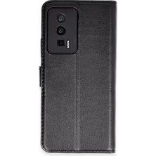 SHC4200 Poco F5 Kılıf S Kapaklı Kılıf - Siyah