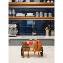 Etkrtl-Kahve Köşesi Dekoru Bank, Kahve Çekirdeği ve Çikolata 16X11 cm