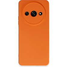 SHC4200 Redmi A3 4g Kılıf Nano Içi Kadife Silikon - Turuncu