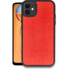 SHC4200 Iphone 11 Kılıf Aras Deri Kapak - Kırmızı
