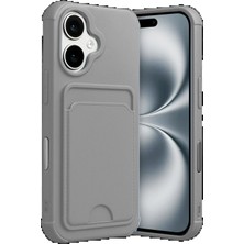 CPT83 Apple iPhone 17 Kelvin Kartvizitli Silikon - Gri STEPLYA-48387