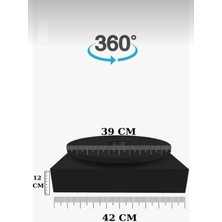 Md Vitrin Dekorasyon Fotoğraf ve Video Çekimi Için 360 Derece Dönebilen Siyah Elektrikli Döner Platform Dönen Platform