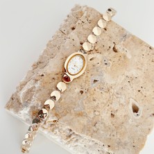 Vesce Atelier Milla Gold Saat Beyaz