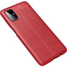 SHC4200 Galaxy M51 Kılıf Auto Focus Kapak - Kırmızı