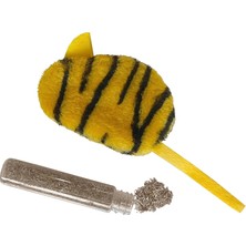 SHC4200 Kedi Oyuncağı Kaplan Desenli Peluş Fare 6-10-18 cm