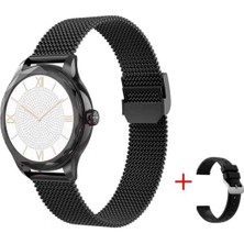 Zordai Od8 Akıllı Saat Kadın Bayan Amoled Bluetooth Çağrı Sağlık Monitörü IP68 Su Geçirmez Spor Koşu