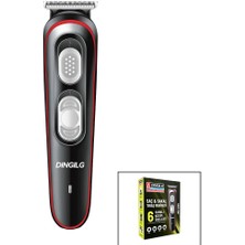 Go İthalat Saç - Sakal Kesme Traş Makinesi  6 Farklı Kesim   USB Şarjlı   2 Kademe Bıçak Ayarı RD-055 (5440)