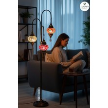 Zemaris Hediyelik El Yapımı Otantik Mozaik Dekoratif Kollu Lambader