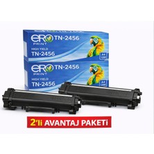 Ero Print Brother TN-2456 Muadil Toner - 3000 Sayfalık - 2'li Avantaj Paket