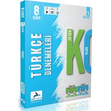 Paraf Yayınları 8. Sınıf Türkçe Kolay Orta Branş Deneme - 1. Kitap