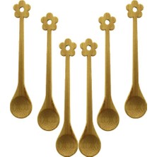 Ayder Timya 6 PCS   MİNİ   BAMBU AHŞAP KAŞIK   14.5CM (Timya/Go1395)  199574