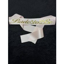 SırmalıHome Bekarlığa Veda Partisi Için Gold 'bride To Be' Yazılı Pudra Saten Kemer Gelin Kuşağı