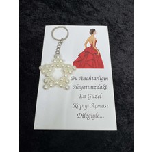 SırmalıHome Kına Geceleri Için Özel Yazılı 10 Adet Kırmızı Anahtarlık Hediyelik Nikah Nişan Berkarlığa Veda