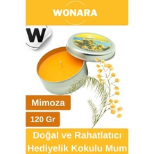 Wonara Özel Üretim Doğal Rahatlatıcı Hediyelik Ev Ofis Yoga Dekoratif Oda Kokusu Teneke Kutuda Kokulu Mum