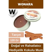 Wonara Özel Üretim Doğal Rahatlatıcı Hediyelik Ev Ofis Yoga Dekoratif Oda Kokusu Teneke Kutuda Kokulu Mum