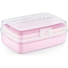 Lowell Home Buffer® 12 Bölmeli Çok Amaçlı Takı Toka Kutusu Dikiş Kutusu Kapaklı Organizer Kutusu Bölmel