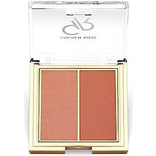 Golden Rose Iconic Blush Duo No:02 Peachy Coral Renk Tonu Standart Vegan E Vitamini İçeren