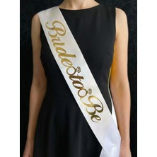 SırmalıHome Bekarlığa Veda Partisi Için Gold 'bride To Be' Yazılı Beyaz Saten Kemer Gelin Kuşağı