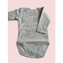 Bulut Anne ve Çocuk Uzun Kollu Çıtçıtlı Body %100 Pamuklu Desenli /renkli Erkek ve Kız Bebek Unisex Tasarım Çıtçıtlı Yaka